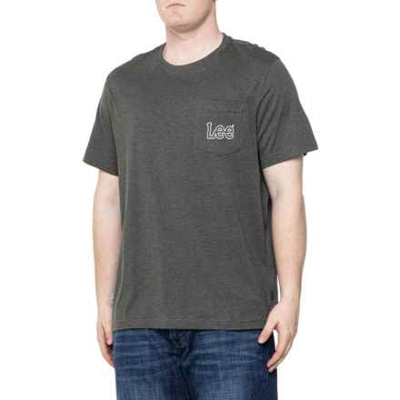 Lee Outlined Logo Pocket T-Shirt - Short Sleeve in Rosin