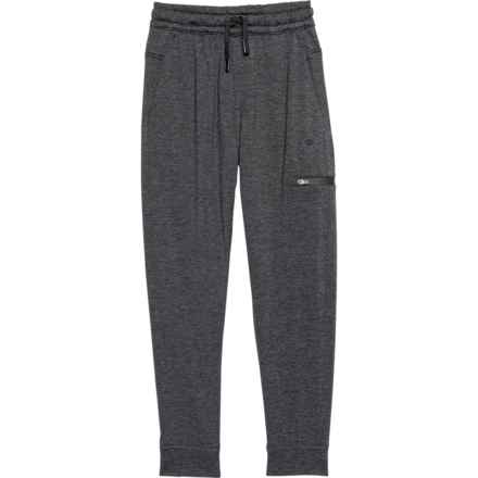 Leg3nd Big Boys Stretch Fleece Joggers in Black Heather