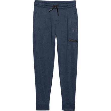 Leg3nd Big Boys Stretch Fleece Joggers in Dark Navy Heateher