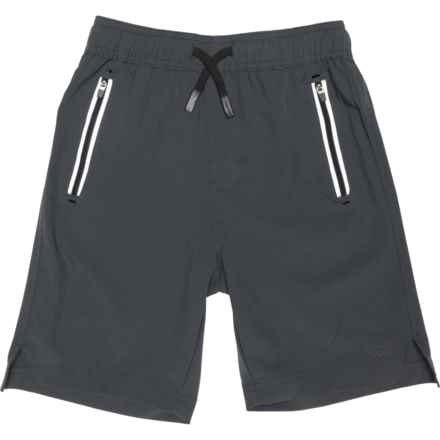 Leg3nd Big Boys Stretch-Woven Shorts in Carbon