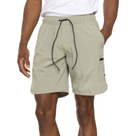 Leg3nd Bonded Zip Cargo Pocket Shorts - 8.5” in Celadon