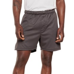 Leg3nd Jacquard Waistband Pique Shorts - 5” in Gunite