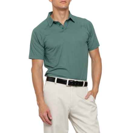 Leg3nd Raglan Polo Shirt - Short Sleeve in Kelp Green
