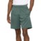 Leg3nd Side-Zip Cargo Pocket Shorts - 8.5” in Kelp Green