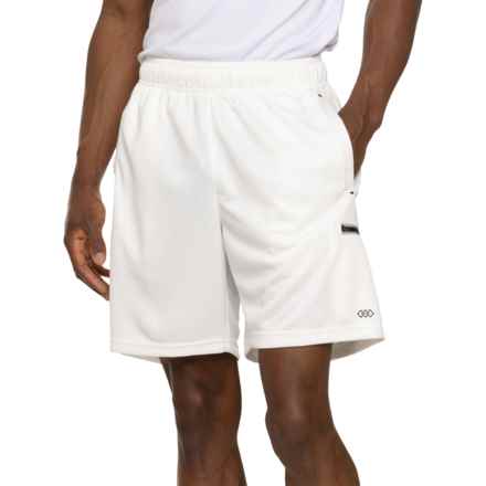 Leg3nd Side-Zip Cargo Pocket Shorts - 8.5” in White