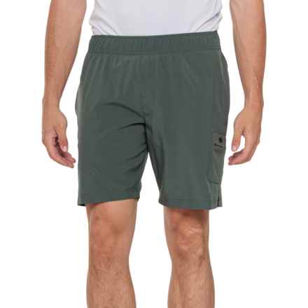 Leg3nd Stretch-Woven Cargo Shorts - 8.5” in Sage