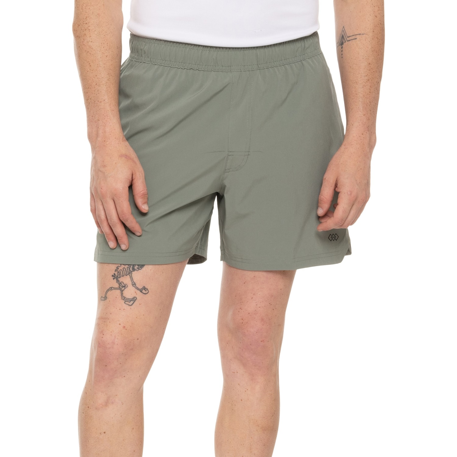 Leg3nd Stretch-Woven Perforated Shorts - 5”, Built-In Compression