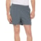 Leg3nd Stretch-Woven Reflective Perforated Shorts - 5”, Built-In Compression Liner in Atlantic Sea