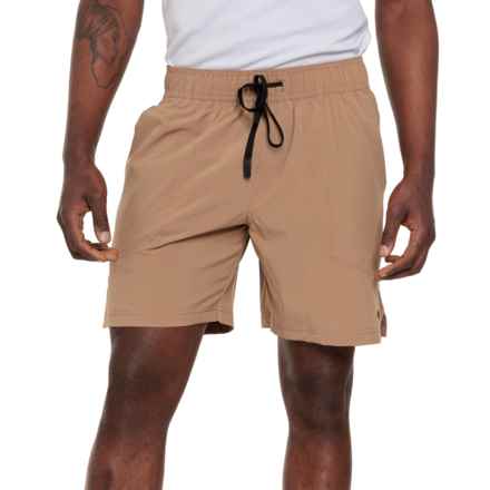 Leg3nd Stretch-Woven Shorts - 7” in Desert Khaki