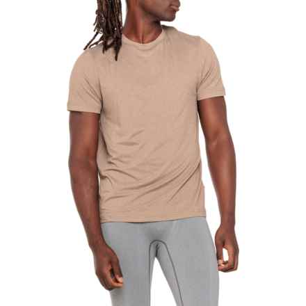 Leg3nd Ultra Lux Crew Neck T-Shirt - Short Sleeve in Caribou Hthr