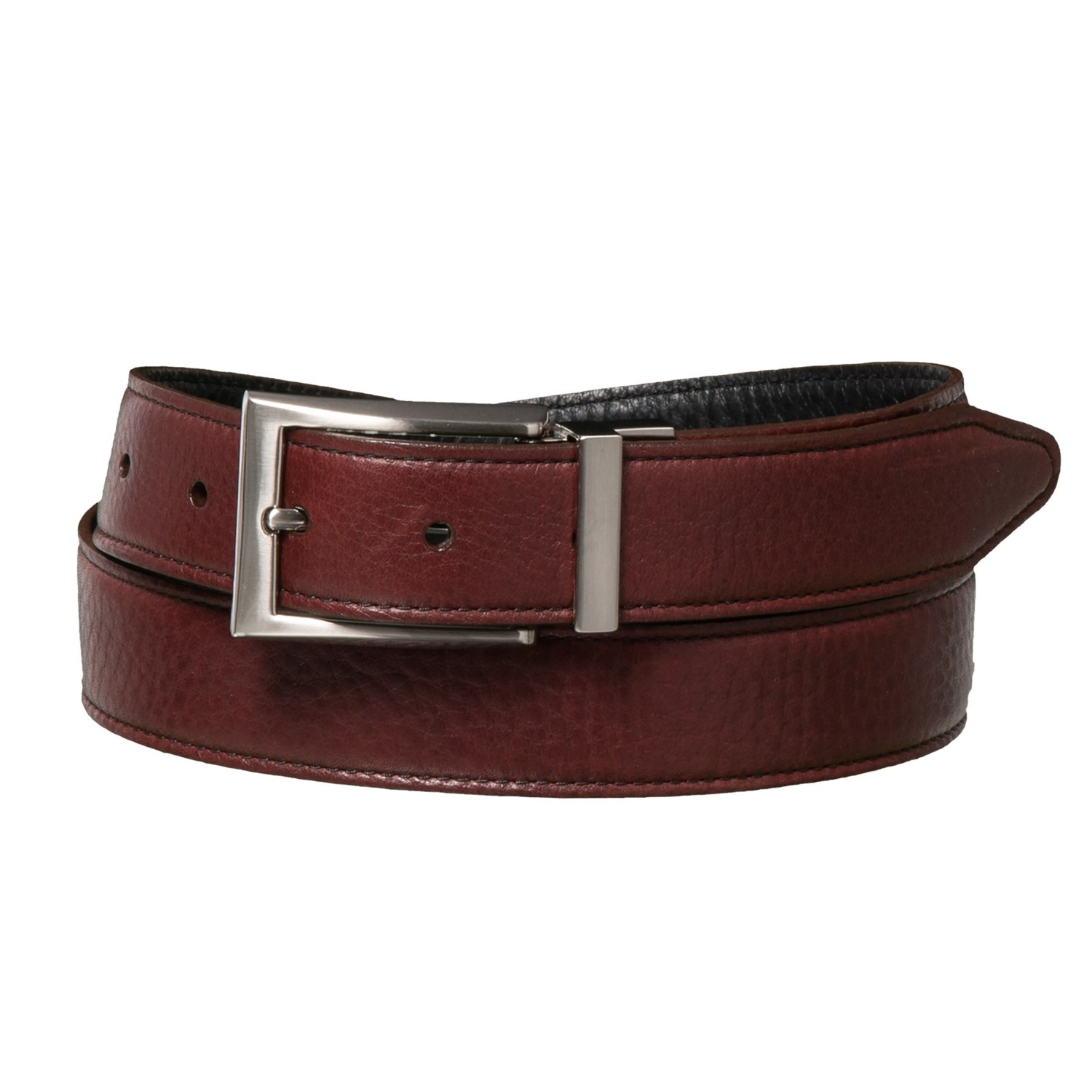 Lejon Washed Leather Belt – Reversible (For Men)