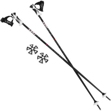 LEKI Bold Lite S Ski Poles - Pair in Anthracite/Red