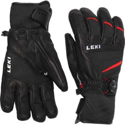 LEKI Griffin Tune S BOA® Gloves - Insulated (For Men) in Black/Red