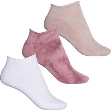 Lemon Half-Terry Cloud Cushion Low-Cut Socks - 3-Pack, Below the Ankle (For Women) in Pink