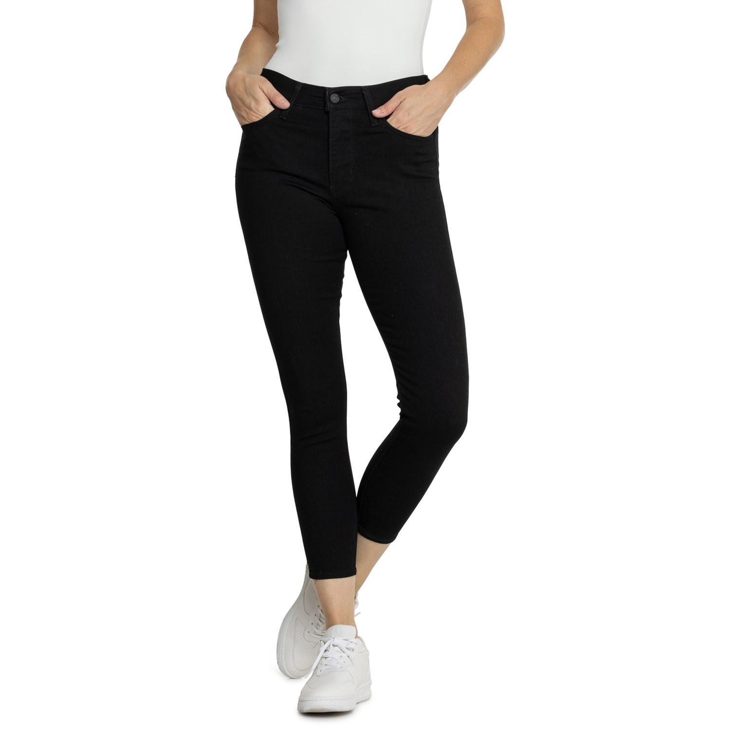 Levi's 720 high rise super skinny black on sale