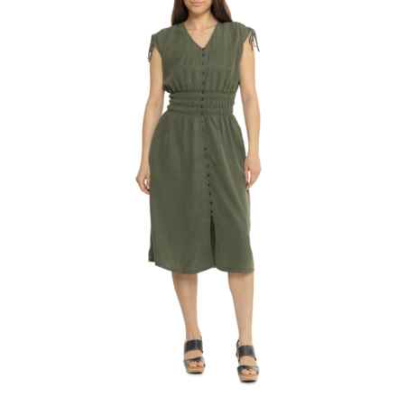 Levi's Betty Deep Depths Midi Dress - Short Sleeve in Green
