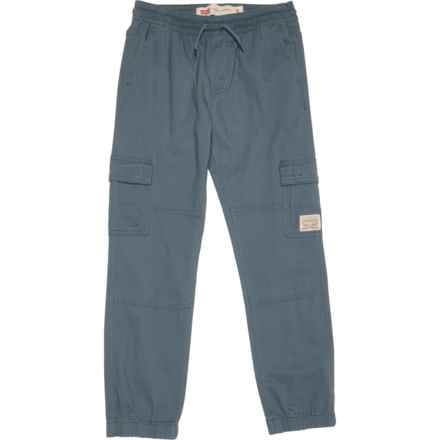 Levi's Big Boy Stretch Woven Cargo Joggers in Dark Slate