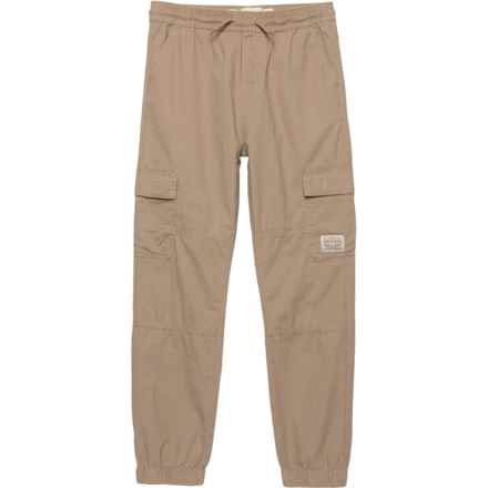 Levi's Big Boy Stretch Woven Cargo Joggers in Grain