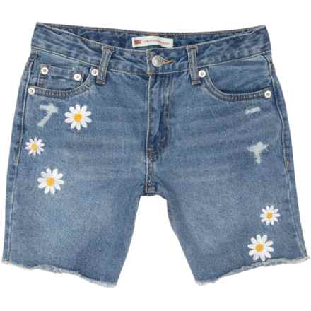 Levi's Big Girls Embroidered Denim Shorts in Truth Unfolds