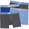 Levi's Cotton Stretch Boxer Briefs - 4-Pack in Blue/Black