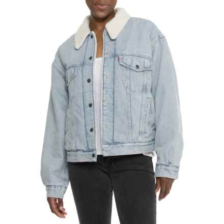 Levi's Original Sherpa-Lined Trucker Jacket in Morning Sunlight-Light Wash