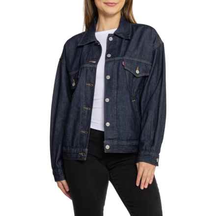 Levi's Pajama Trucker Jacket in Denim-Dark Wash