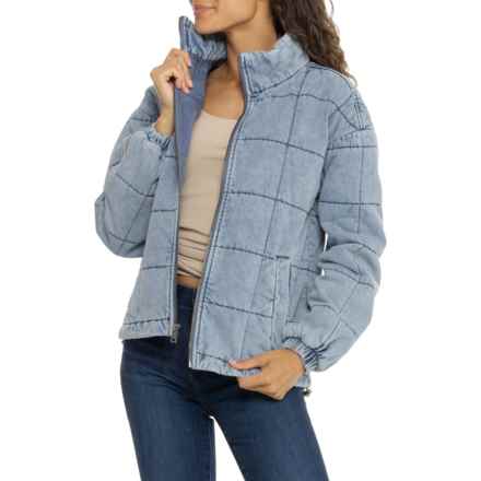 Levi's Quilted Cotton Bomber Jacket - Insulated in Denim
