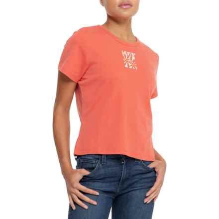 Levi's Rickie Graphic Daisy T-Shirt - Short Sleeve in Pink