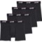Levi's Stretch Boxer Briefs - 4-Pack in Black