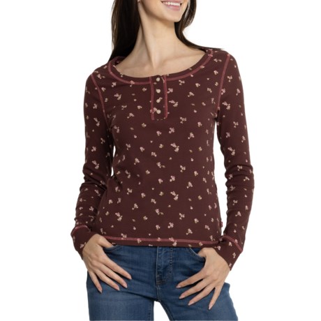 Levi's The Everyday Henley Shirt - Long Sleeve in Decadent Cho