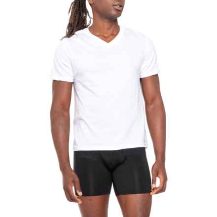 Levi's V-Neck Undershirts - 3-Pack, Short Sleeve in White