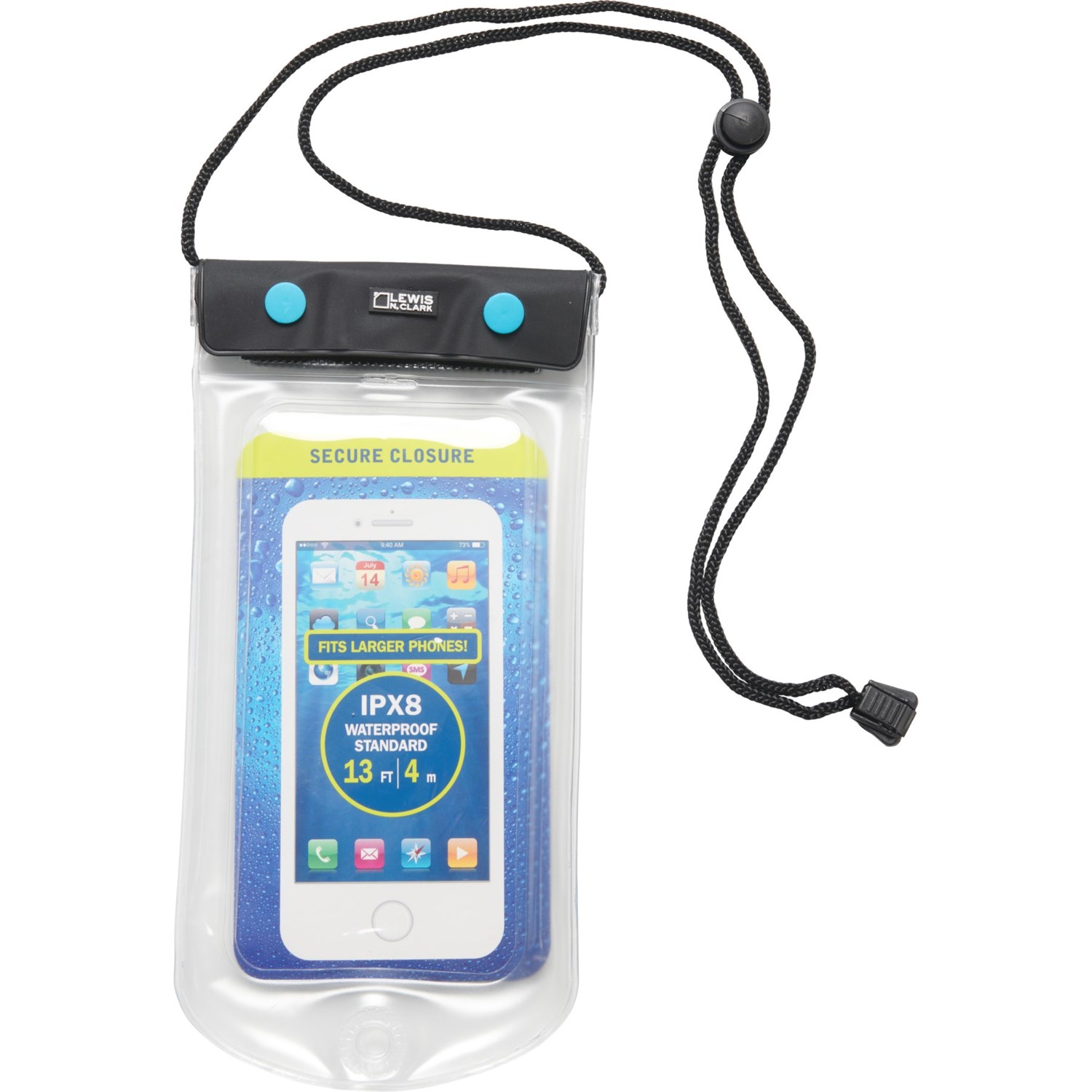 Lewis N Clark Floating Zip Phone Pouch Waterproof Save 30