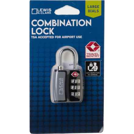 Lewis N Clark Travel Sentry® Combination Lock in Black