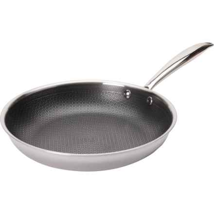 LEXI HOME Tri-Ply Diamond Nonstick Frying Pan - 10” in Silver