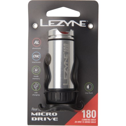 lezyne micro 180 rear bike light