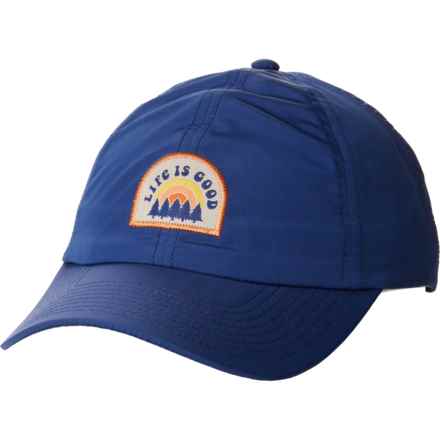 Life is Good® Acadia Runner Baseball Cap - UPF 50+ in Pacific Blue