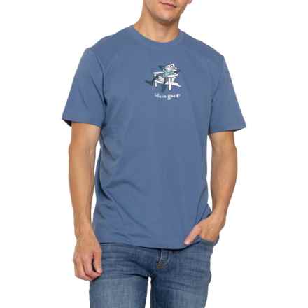 Life is Good® Adirondack Jake Classic T-Shirt - Short Sleeve in Vintage Blue