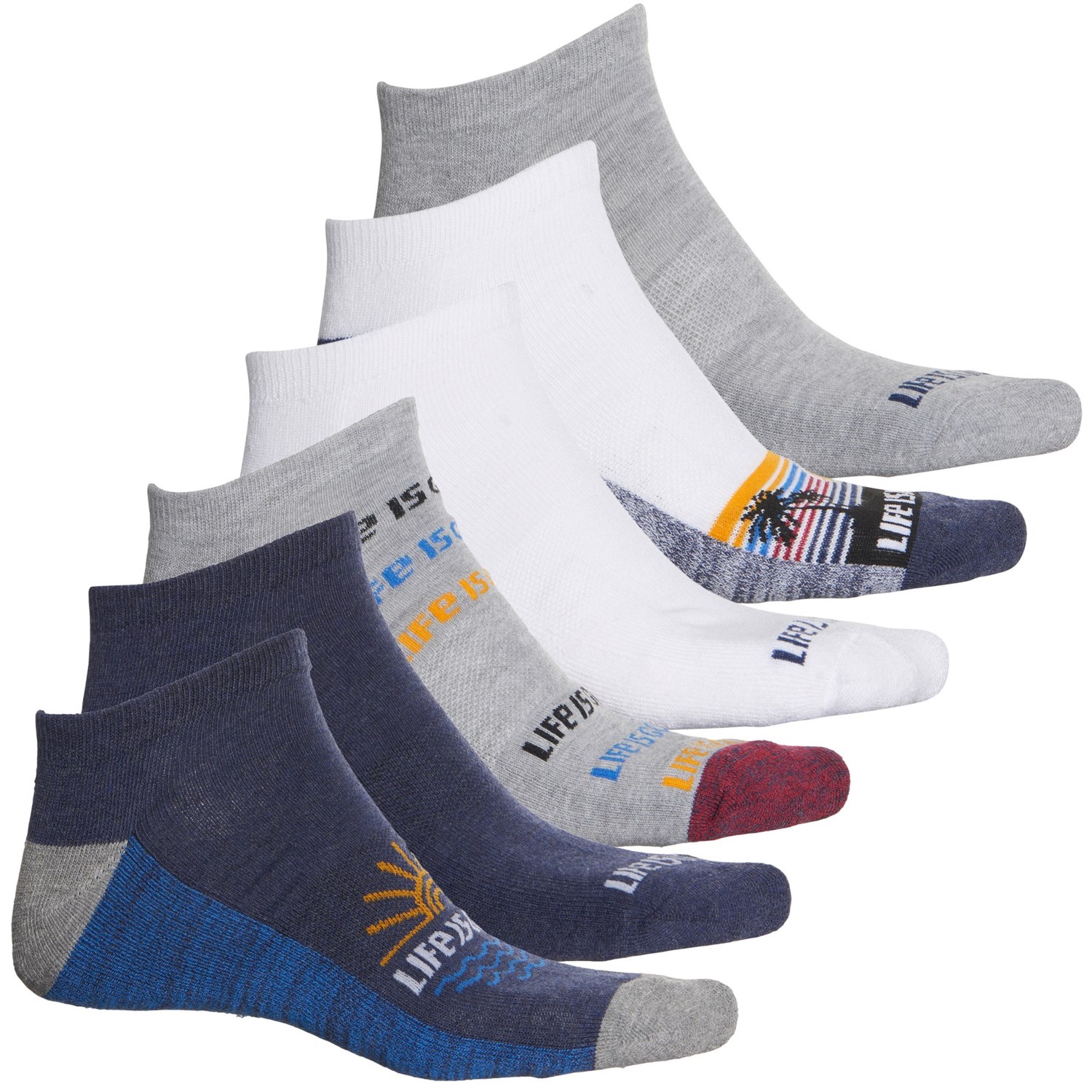 Life is good® Athletic Low-Cut Socks (For Men) - Save 33%