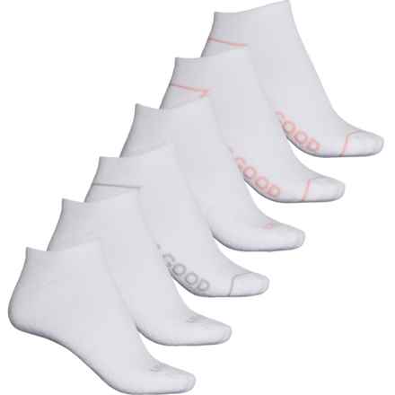 Life is good® Athletic Low-Cut Socks - 6-Pack, Below the Ankle (For Women) in White