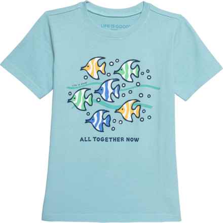 Life is Good® Big Boys All Together Now T-Shirt - Short Sleeve in Beach Blue