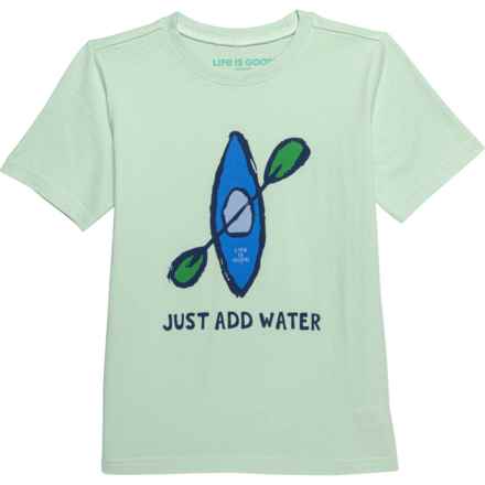 Life is Good® Big Boys Crusher Just Add Water T-Shirt - Short Sleeve in Sage Green