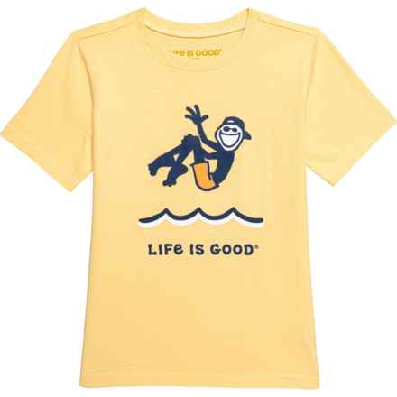 Life is Good® Big Boys Jake Cannonball Crusher T-Shirt - Short Sleeve in Sandy Yellow
