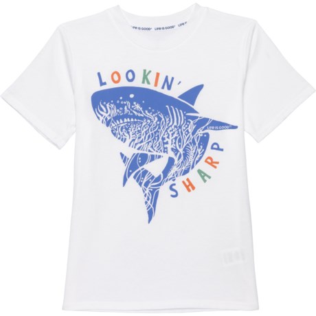 Life is Good® Big Boys Lookin Sharp T-Shirt - Short Sleeve in White