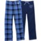 Life is Good® Big Boys Pajama Pants - 2-Pack in Navy/Blue Plaid