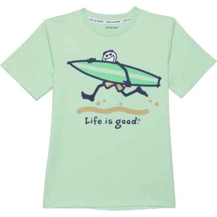 Life is Good® Big Boys Surf T-Shirt - Short Sleeve in Sage Green
