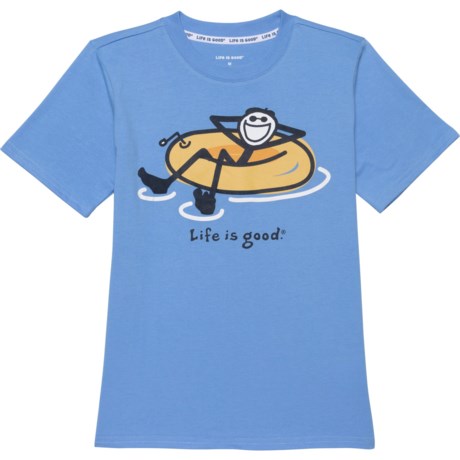 Life is Good® Big Boys Tube T-Shirt - Short Sleeve in Cornflower Blue