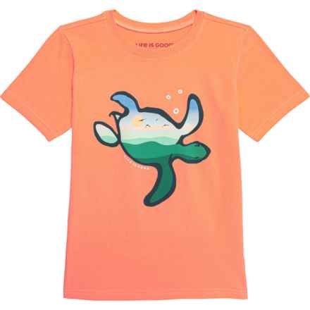 Life is Good® Big Boys Turtlescape Crusher T-Shirt - Short Sleeve in Canyon Orange