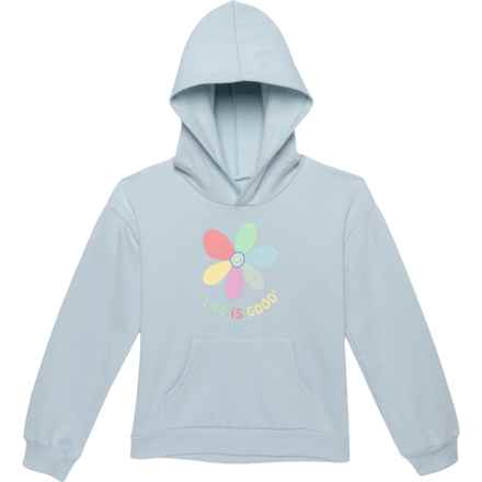 Life is Good® Big Girls Daisy Hoodie in Glacier Blue