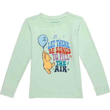 Life is Good® Big Girls Winnie Let There Be Songs Crusher T-Shirt - Long Sleeve in Sage Green