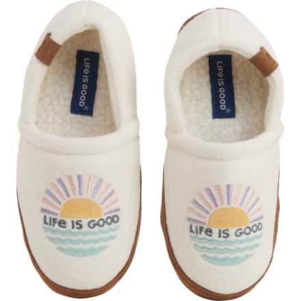 Life is good® Boys and Girls Sunshine Slippers in Cream/Multi